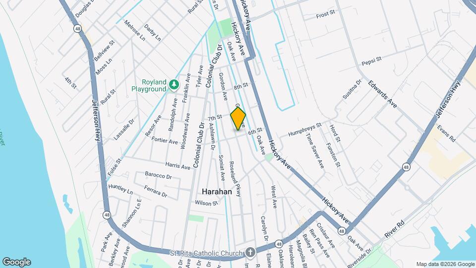 601 Gordon Ave Map and Location Details