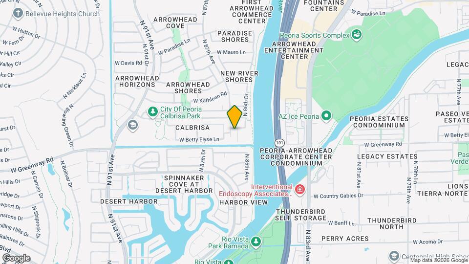 15442 N 86th Ln Map and Location Details