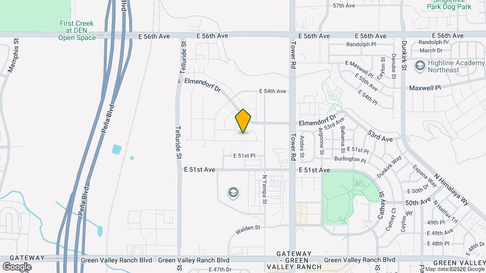 18257 E 52nd Ave Map and Location Details