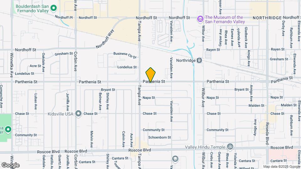19218 Parthenia St Map and Location Details