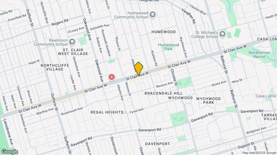 809 St Clair Ave W Map and Location Details