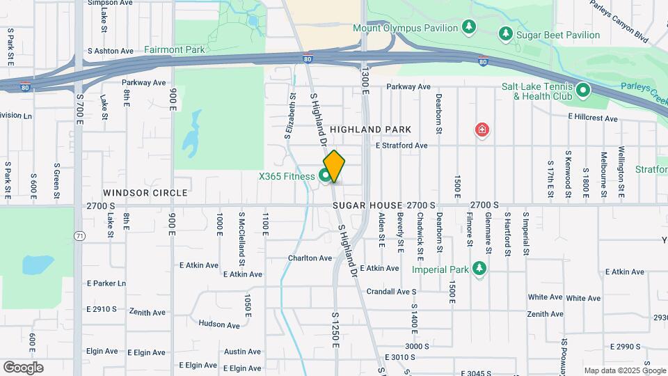 2685 S Highland Dr Mapa y Detalles de la Ubicación