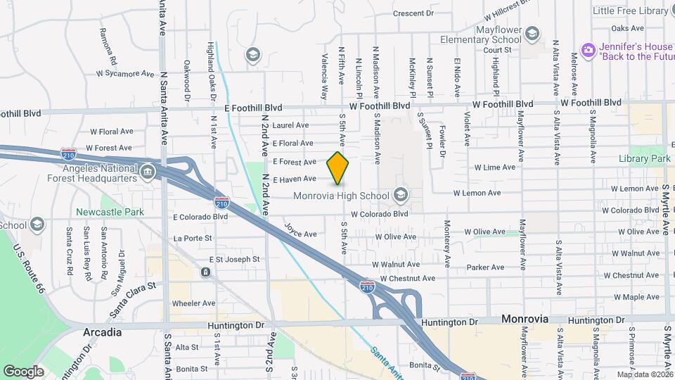 349 E Newman Ave, Unit Unit B Map and Location Details