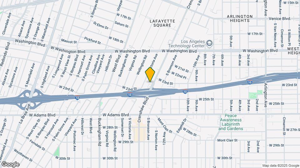 2337 1/2 S Crenshaw Blvd Map and Location Details