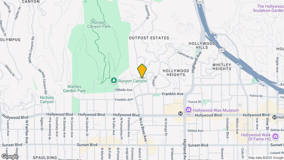 1901 El Cerrito Pl Map and Location Details