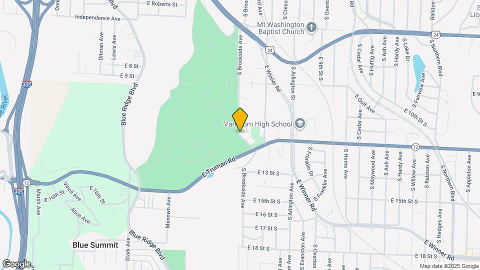 1111 S Brookside Ave Map and Location Details