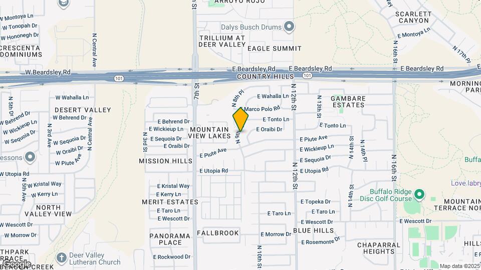 19625 N 9th St Map and Location Details