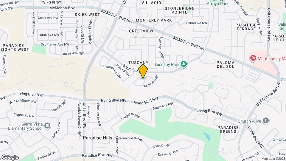 10429 Milano St NW Map and Location Details