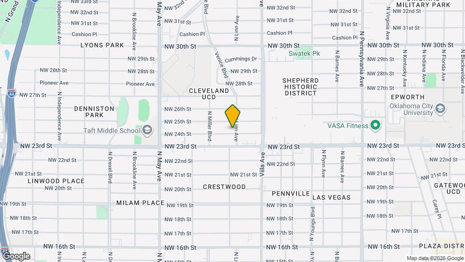 2605 NW 24th St Map and Location Details