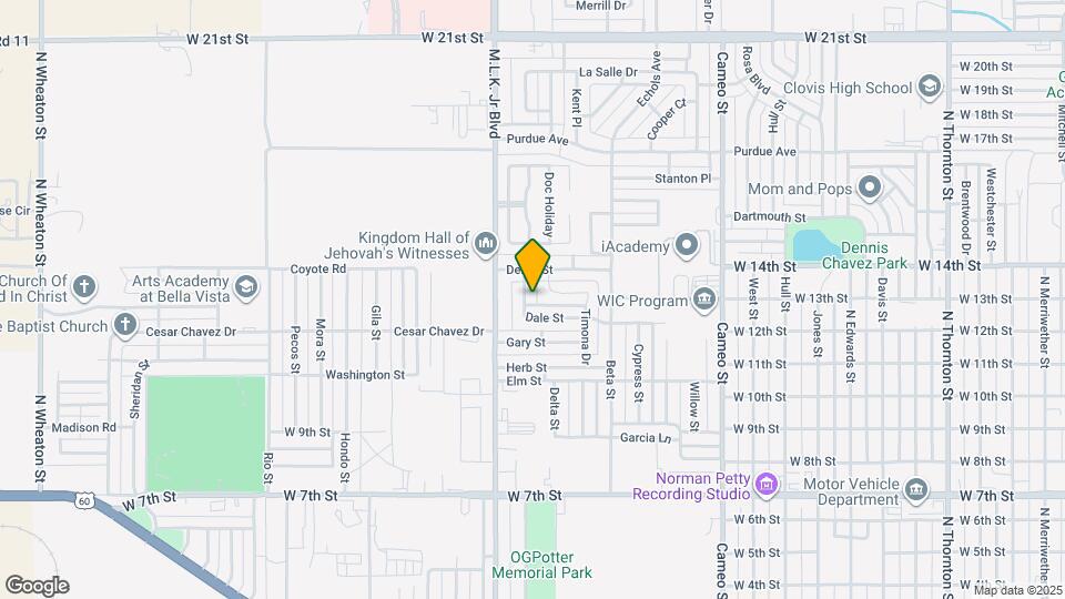 1205 Dale St Map and Location Details