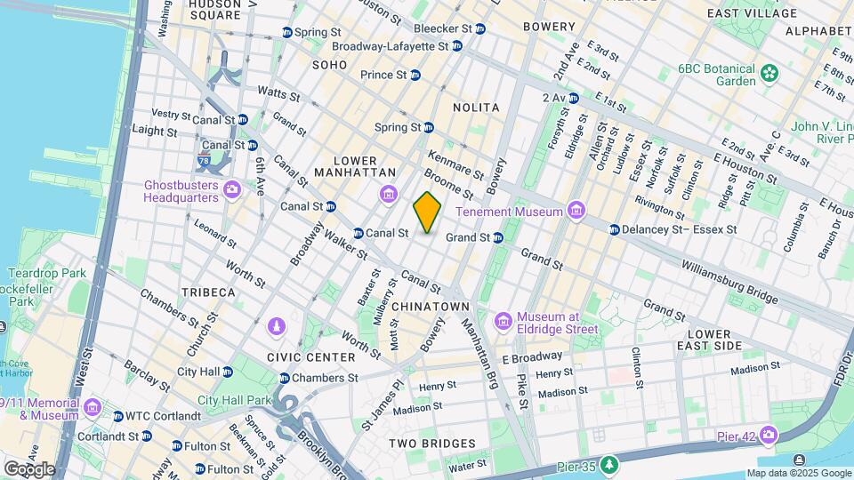 123-125 Mott St Map and Location Details
