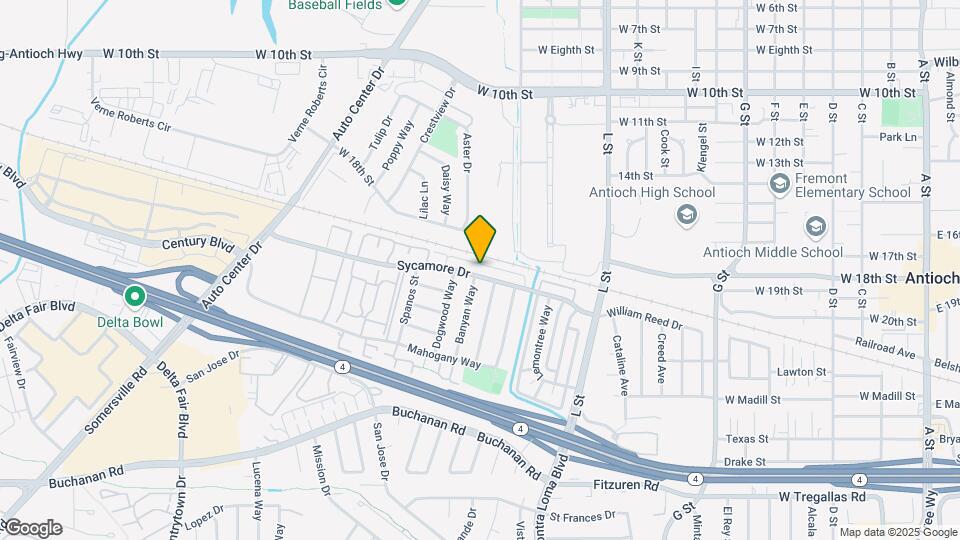 1516 Sycamore Dr Mapa y Detalles de la Ubicación