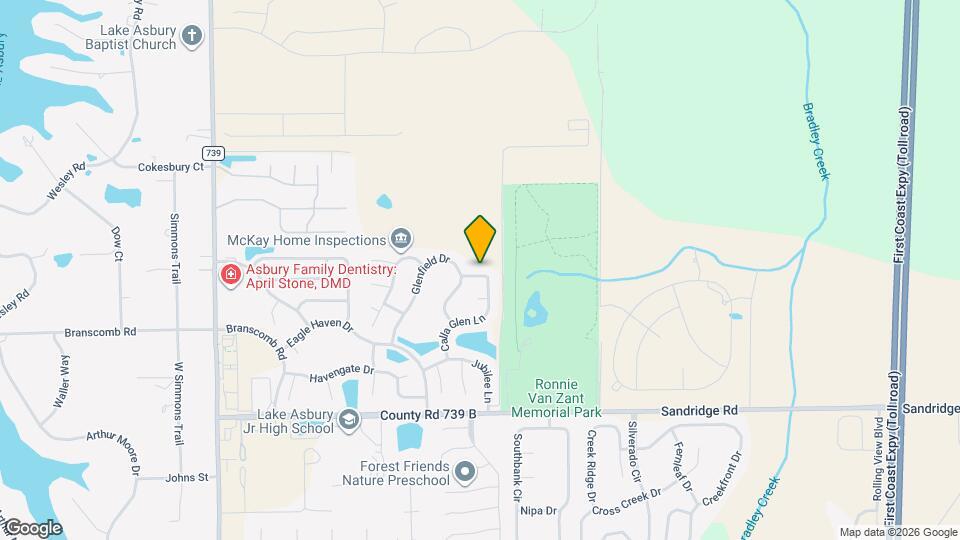 1111 Calla Glen Ln Map and Location Details