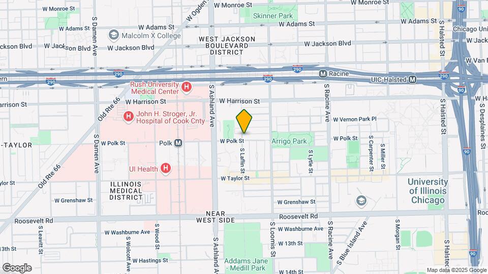 1454-1456 W Polk St Map and Location Details