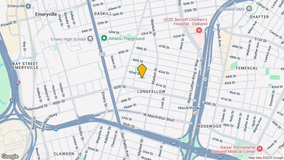 954 41st St Map and Location Details