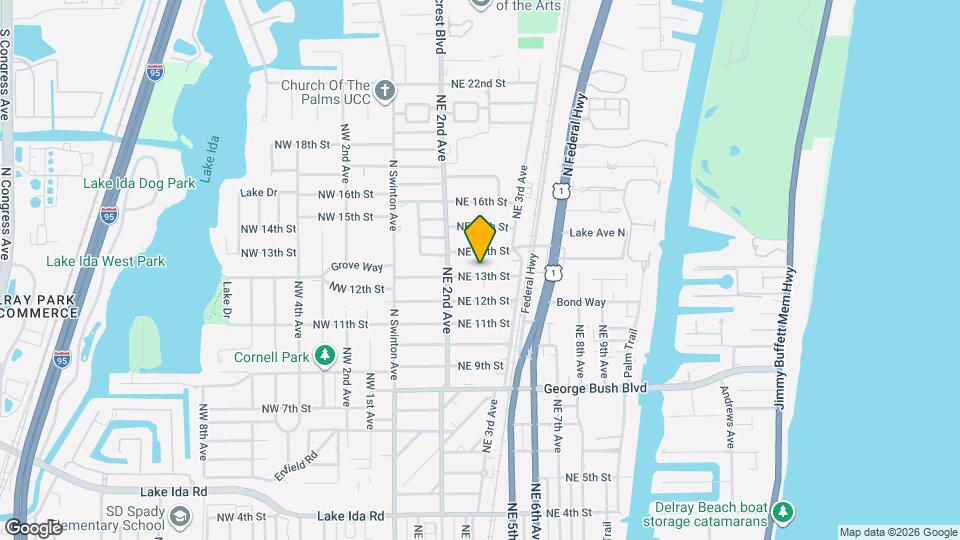 233 NE 13th St Map and Location Details