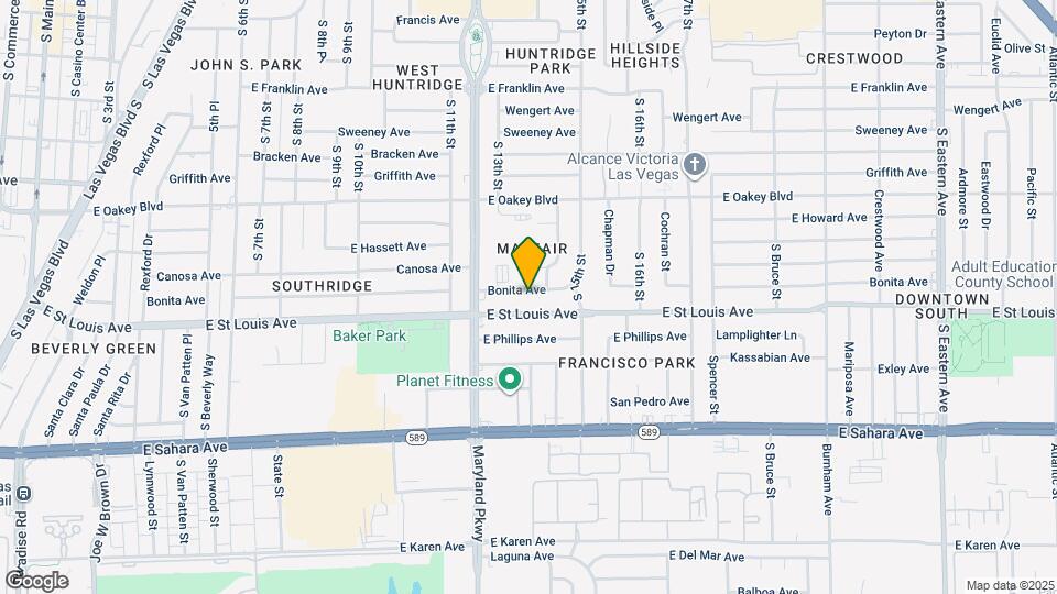 1312 Bonita Ave Map and Location Details