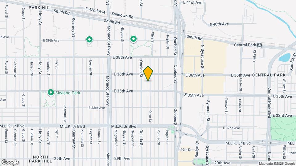 3541 Olive St Map and Location Details