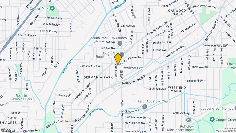 825 25th St SW Map and Location Details