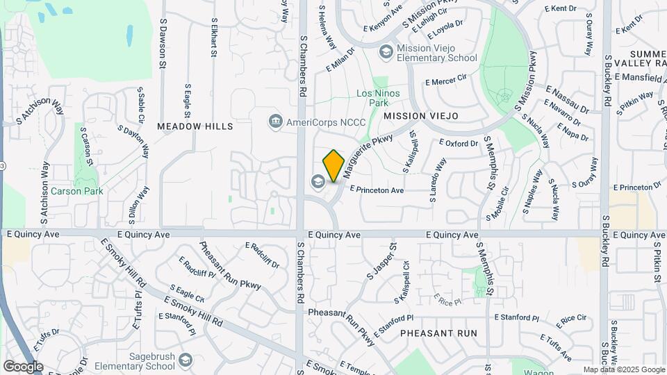15492 E Princeton Ave Map and Location Details