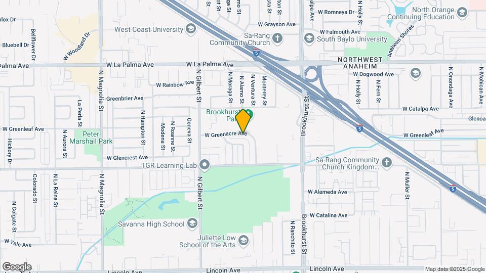 2312 W Greenacre Ave Map and Location Details