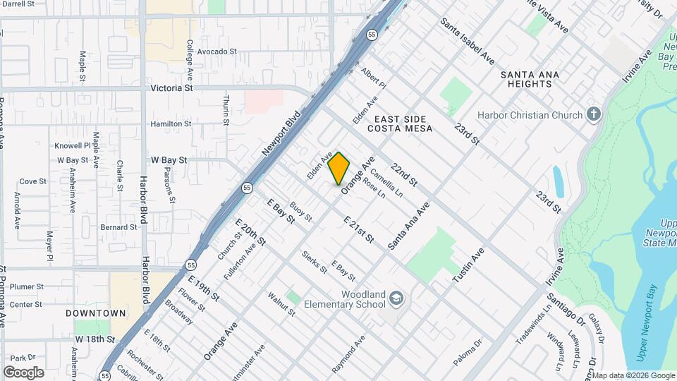 2121 Orange Ave Map and Location Details