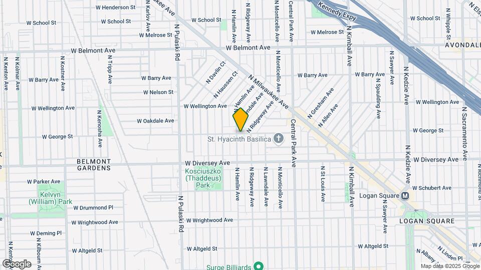 2855 N Hamlin Ave Map and Location Details