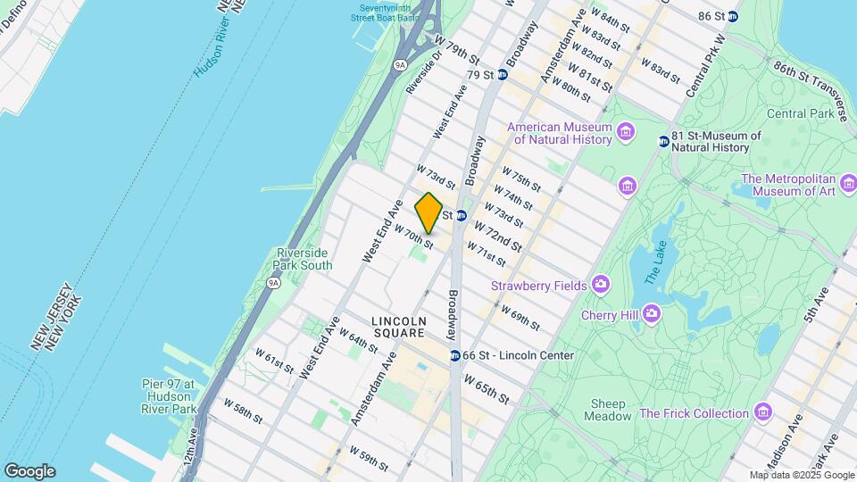 221 West 70th Street Map and Location Details
