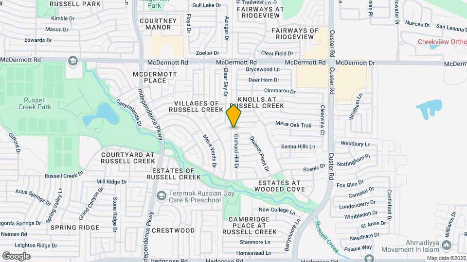 8617 Orchard Hill Dr Map and Location Details