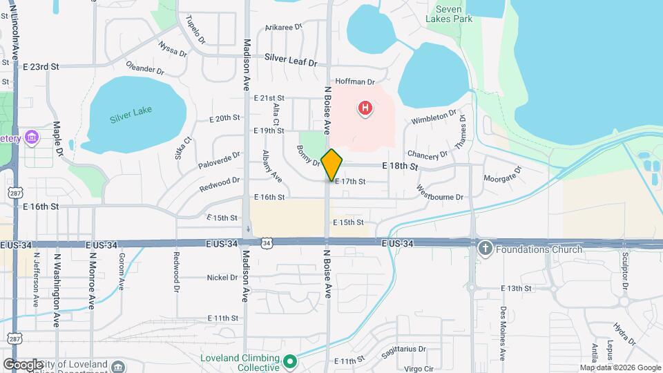 1612 E 17th St Map and Location Details