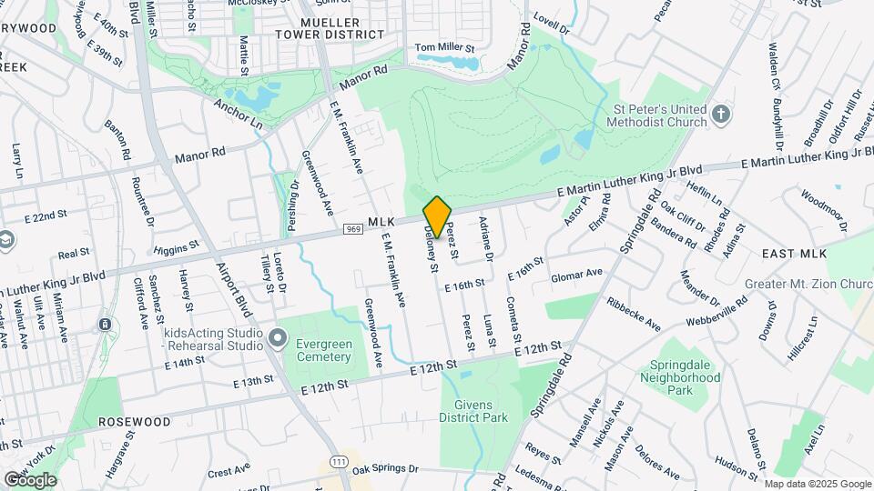 1709 Deloney St Map and Location Details