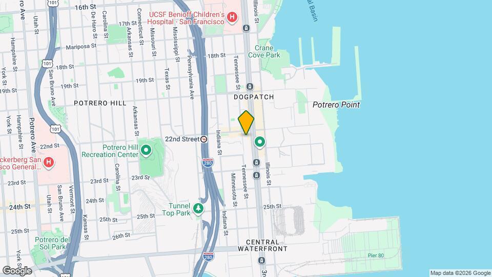 1121 Tennessee St Map and Location Details