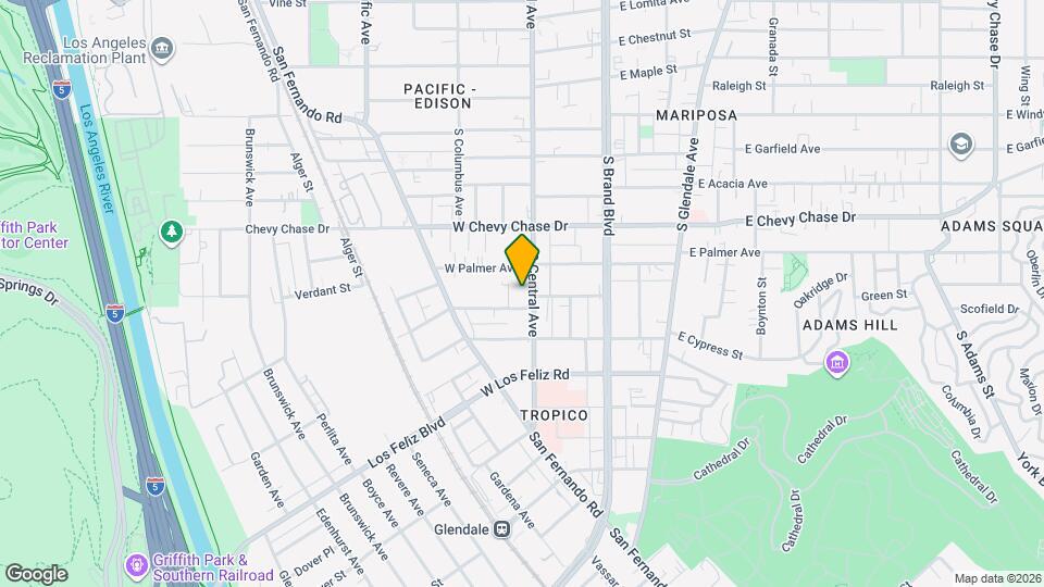 1227-1229 S Central Ave-111, Unit 111 Mapa y Detalles de la Ubicación