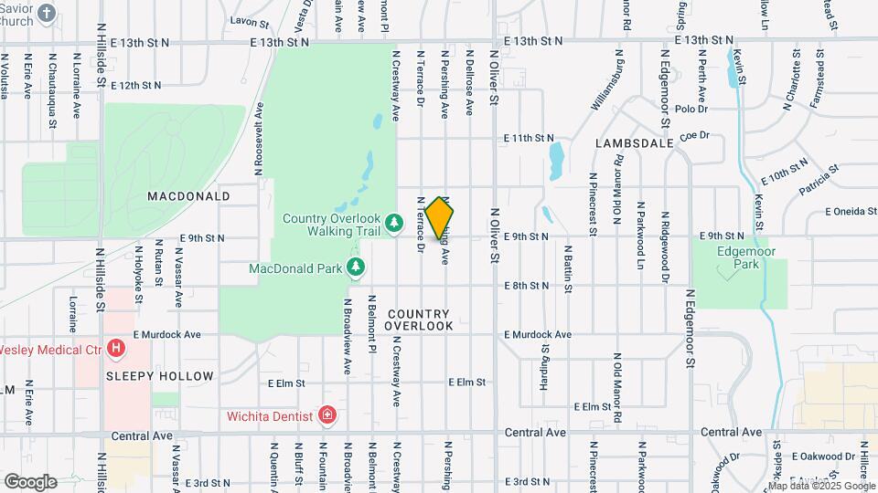 951 N Pershing St Map and Location Details