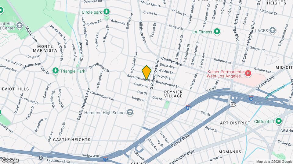 9022 Beverlywood St Map and Location Details