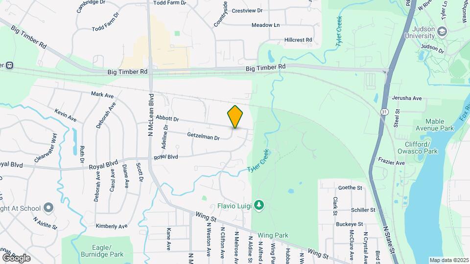 1253 Getzelman Dr Map and Location Details