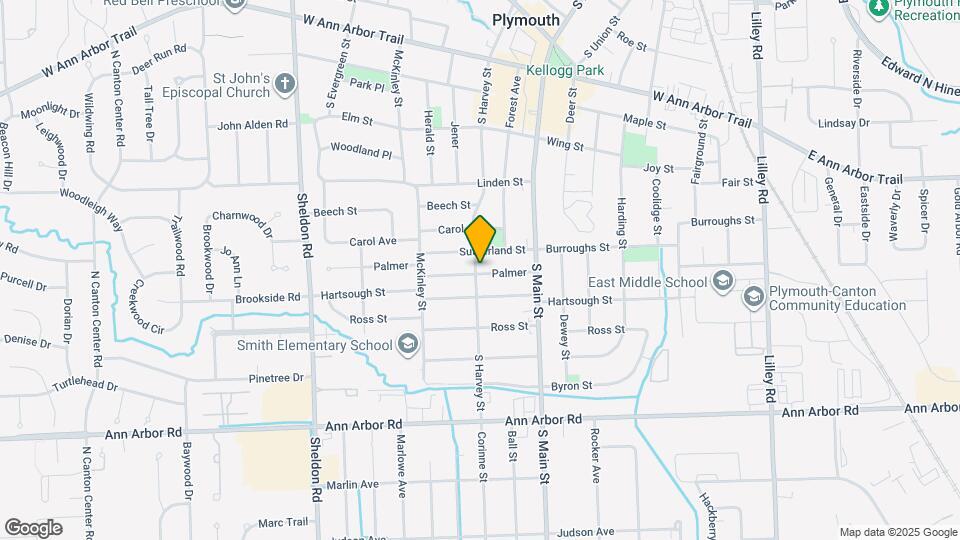 992 Palmer Map and Location Details