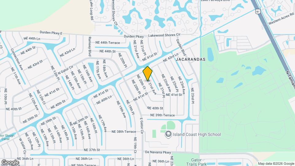 4128 NE 21st Ave Map and Location Details