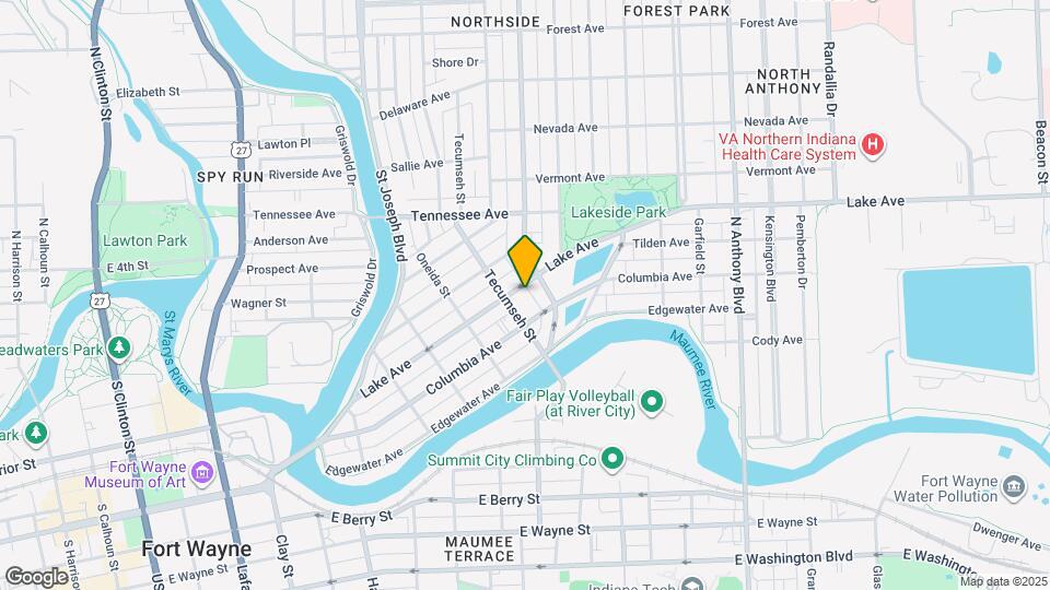 1216 Lake Ave Map and Location Details