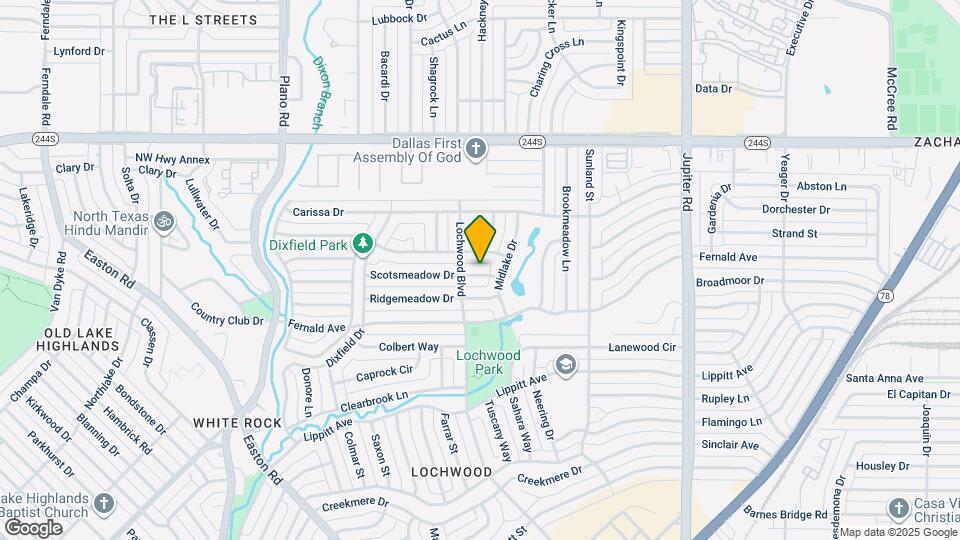 11115 Scotsmeadow Dr Mapa y Detalles de la Ubicación