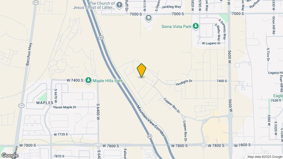 7391 S Copper Rim Dr Map and Location Details