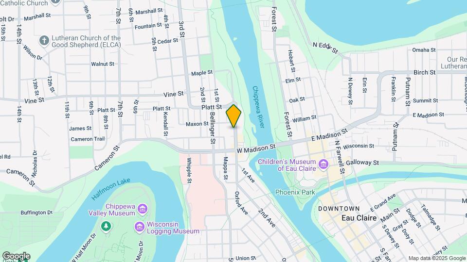 The Current Map and Location Details