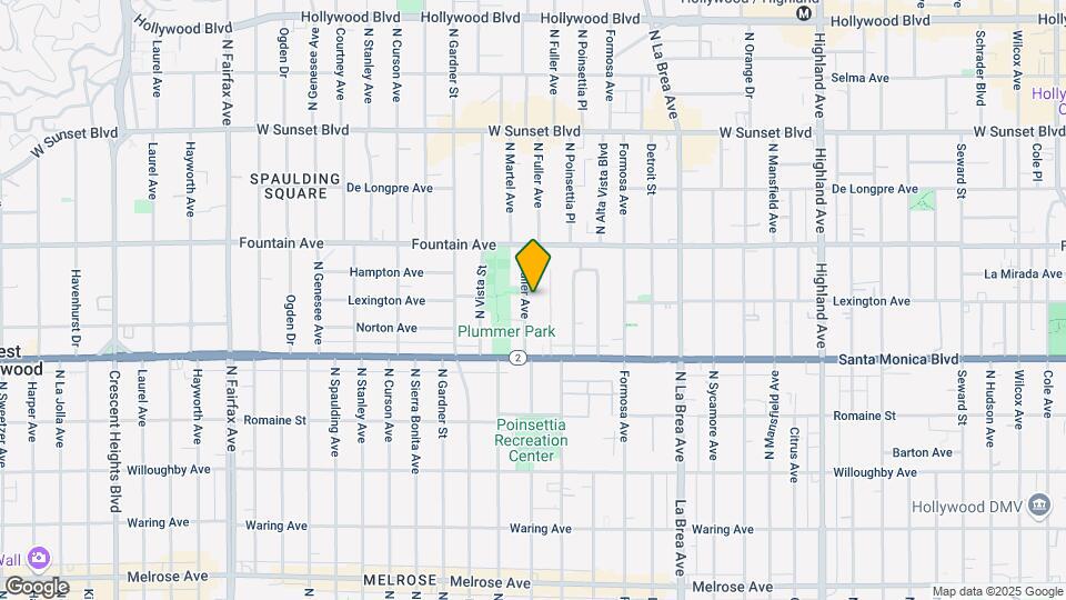 1202 N Fuller Ave Map and Location Details