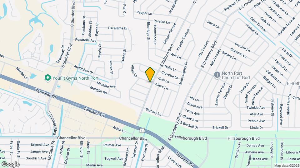 4007 Allure Ln Map and Location Details