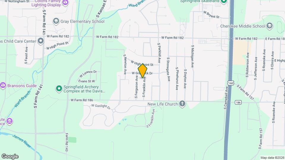 5671 S Franklin Ave Map and Location Details