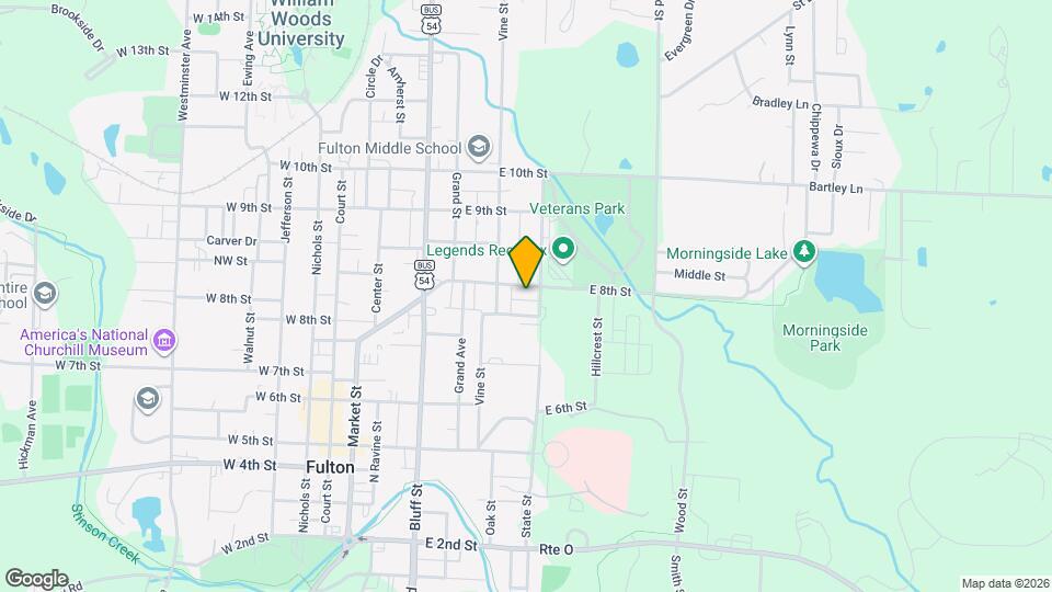 508 E 8th St Map and Location Details