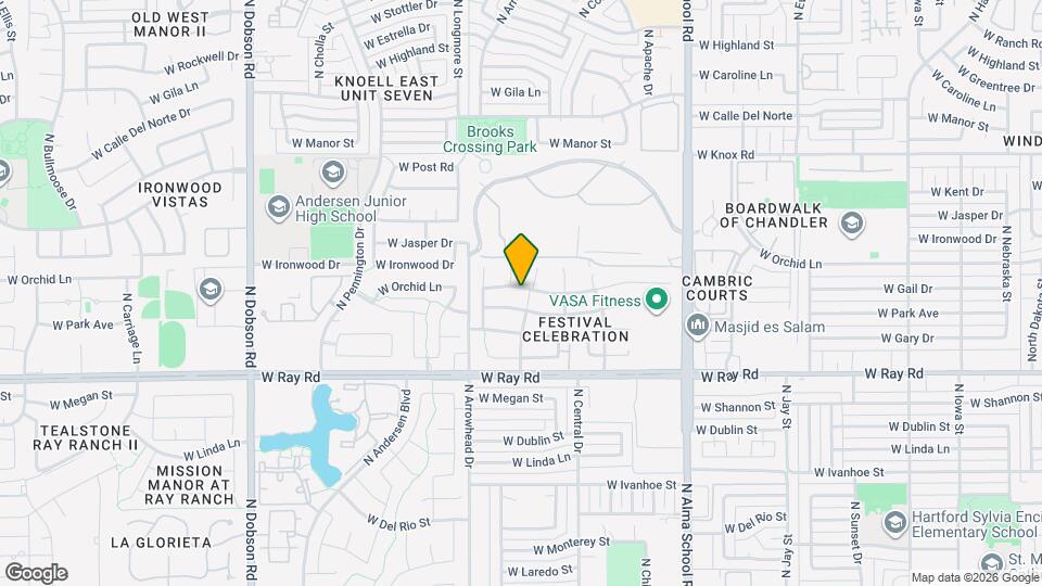 1413 W Orchid Ln Map and Location Details