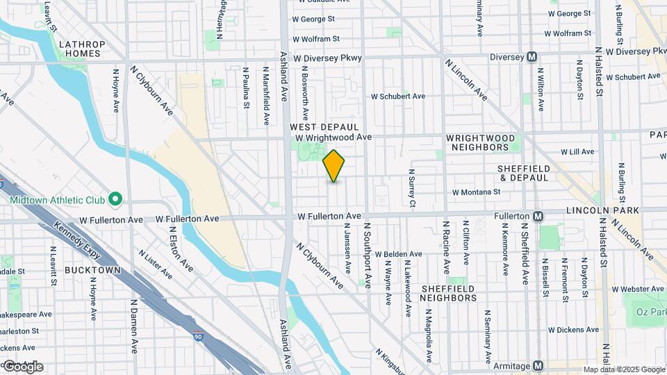 2443 N Greenview Ave Map and Location Details