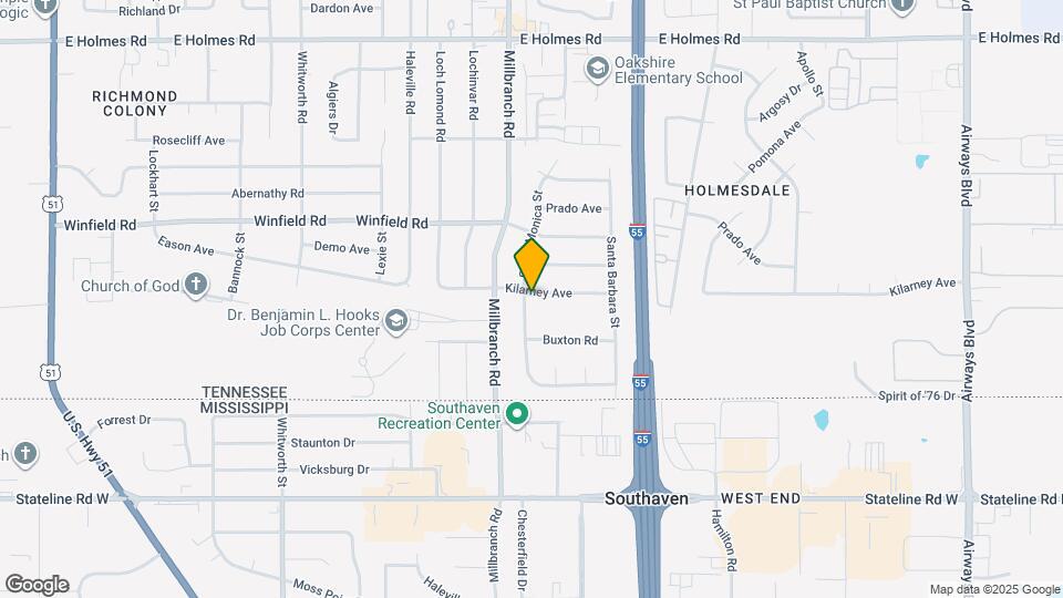 5502 Santa Monica St Map and Location Details