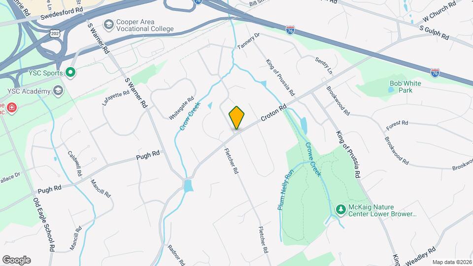 932 Croton Rd Map and Location Details